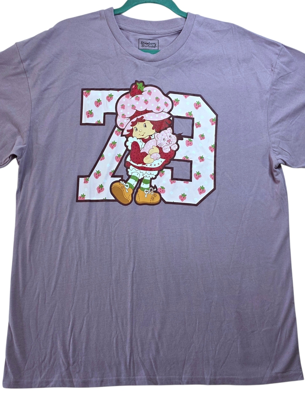 Strawberry Shortcake Lavender Graphic Kids Tee- Size XL